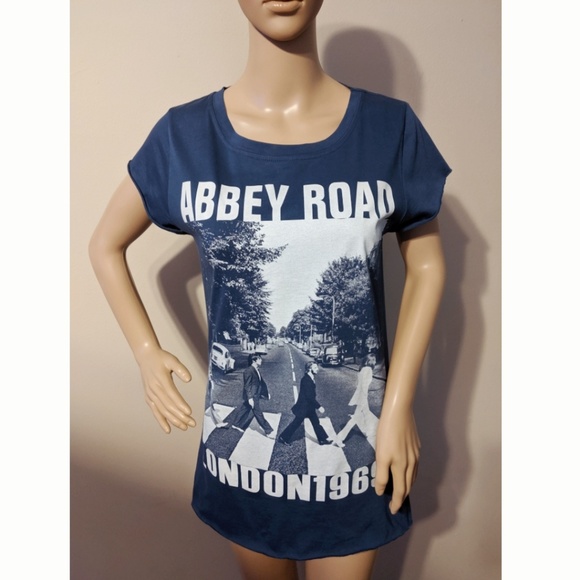 The Free Banana Tops - 🚫SOLD🌸🆕Beatles ABBEY ROAD London 1969 Tee